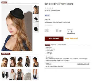 Illustration for article titled Ridiculously Tiny Hat For Sale At Urban Outfitters